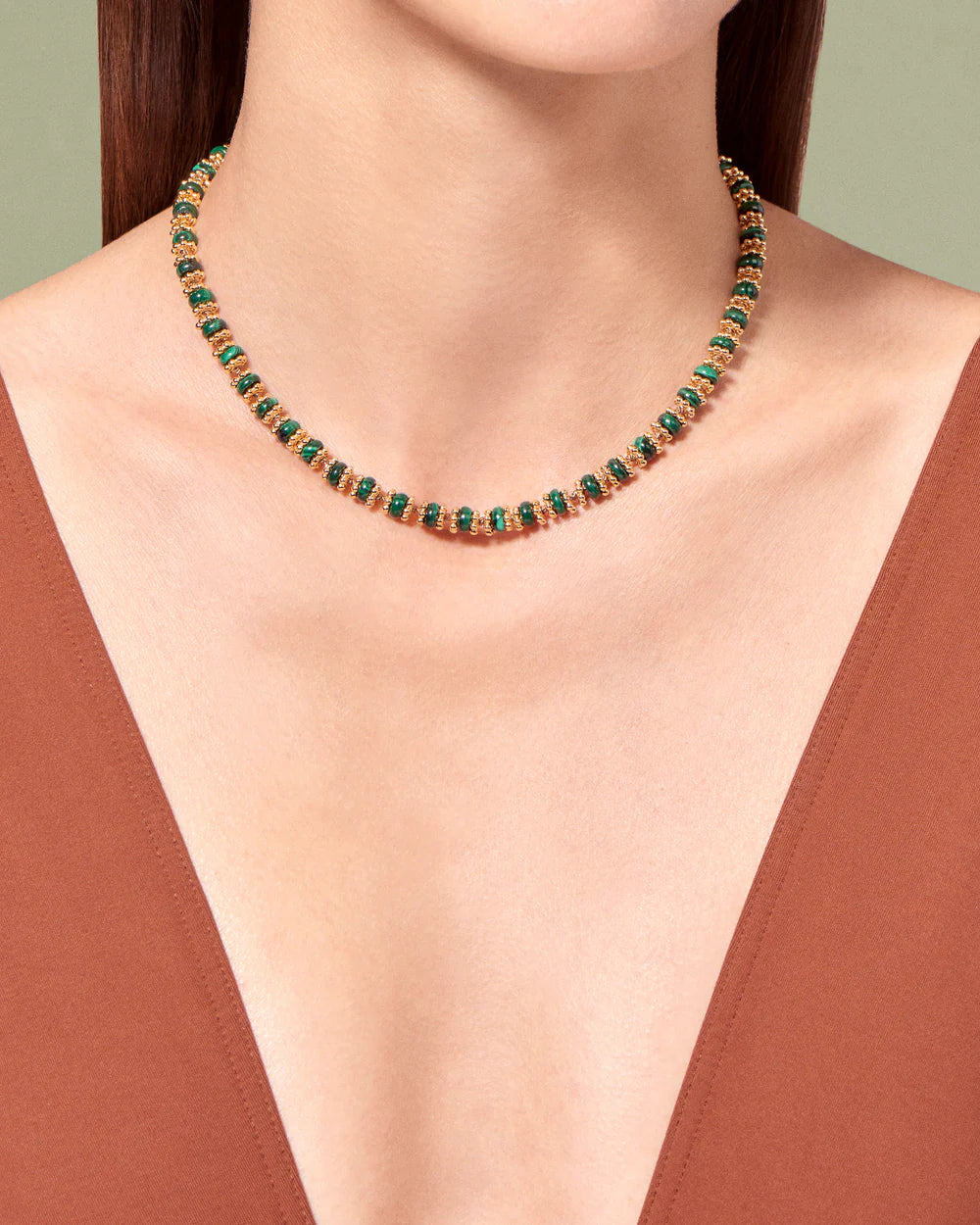 SEDA MALACHITE NECKLACE