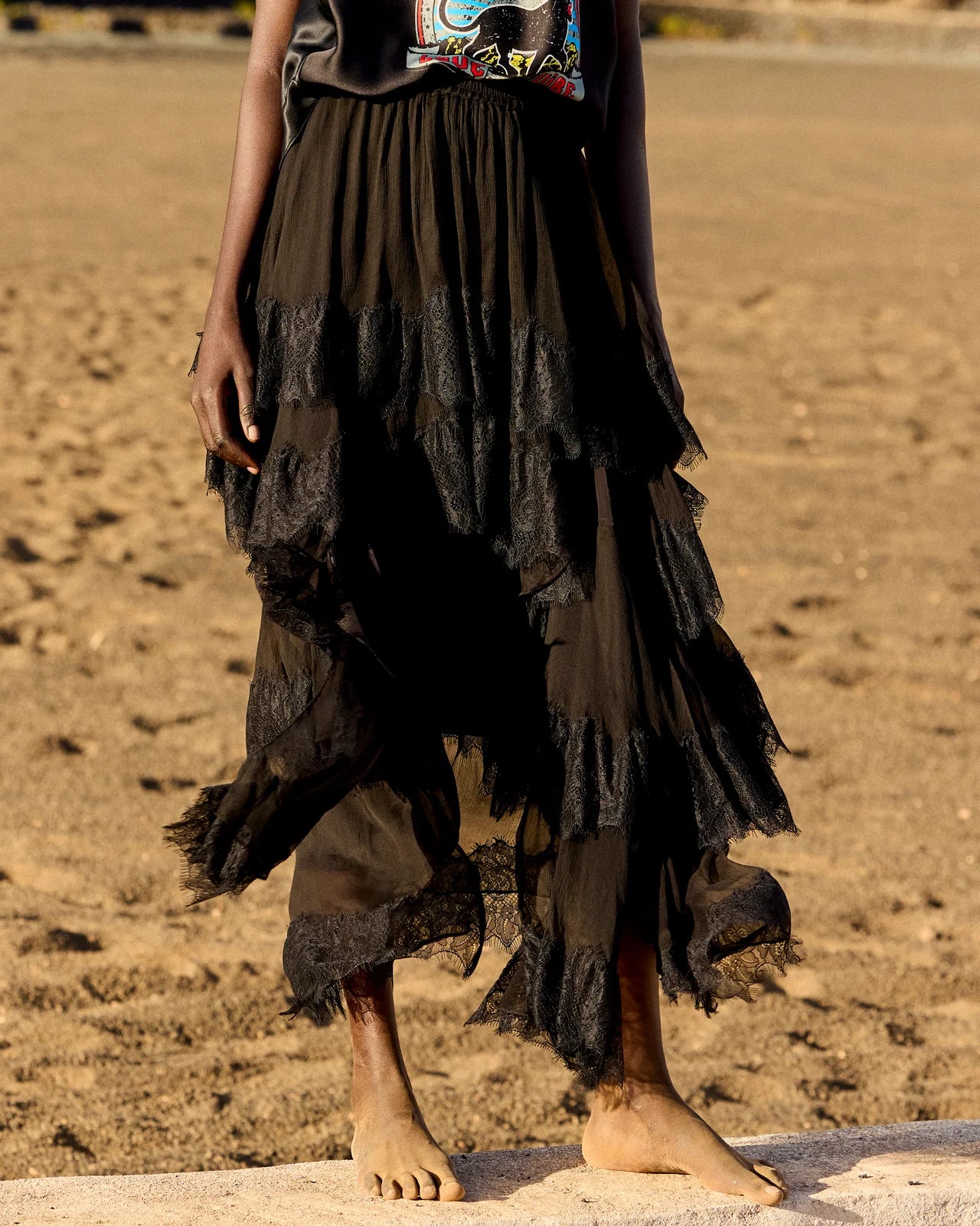 Dana Skirt Charcoal