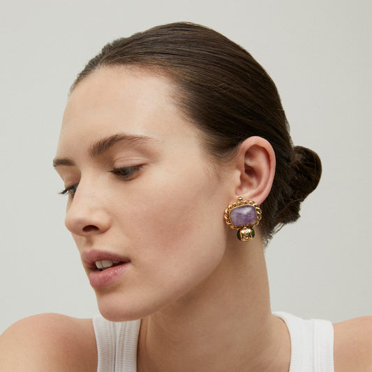 Amarante Amethist Earrings