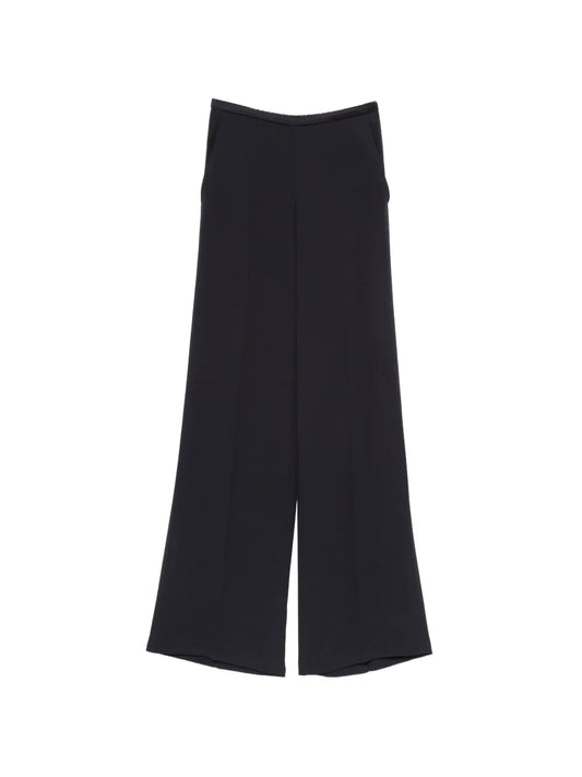 High Waist Satin Pants 15062 Navy – Forte Forte