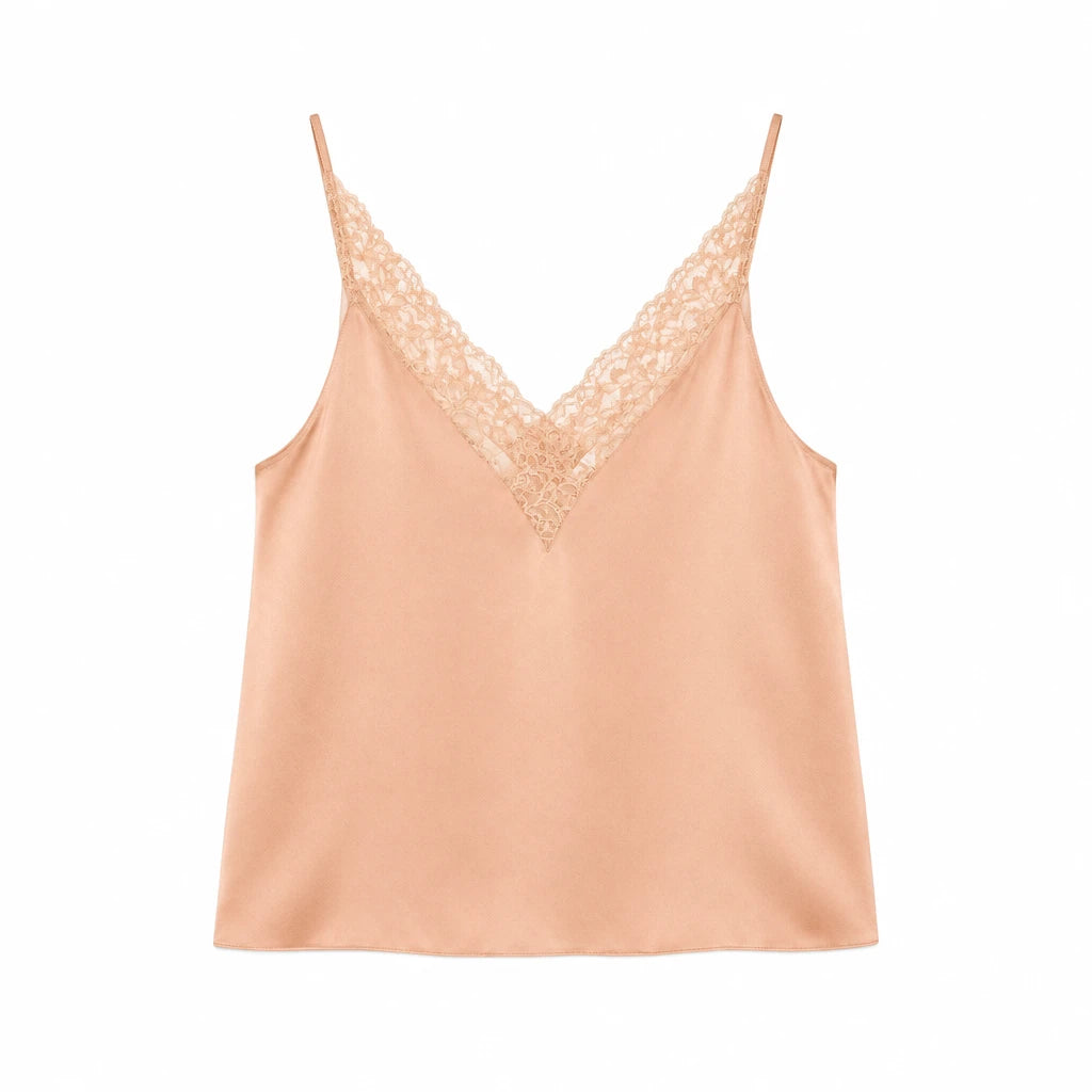 Lace Satin Top 15068 Tea – Forte Forte