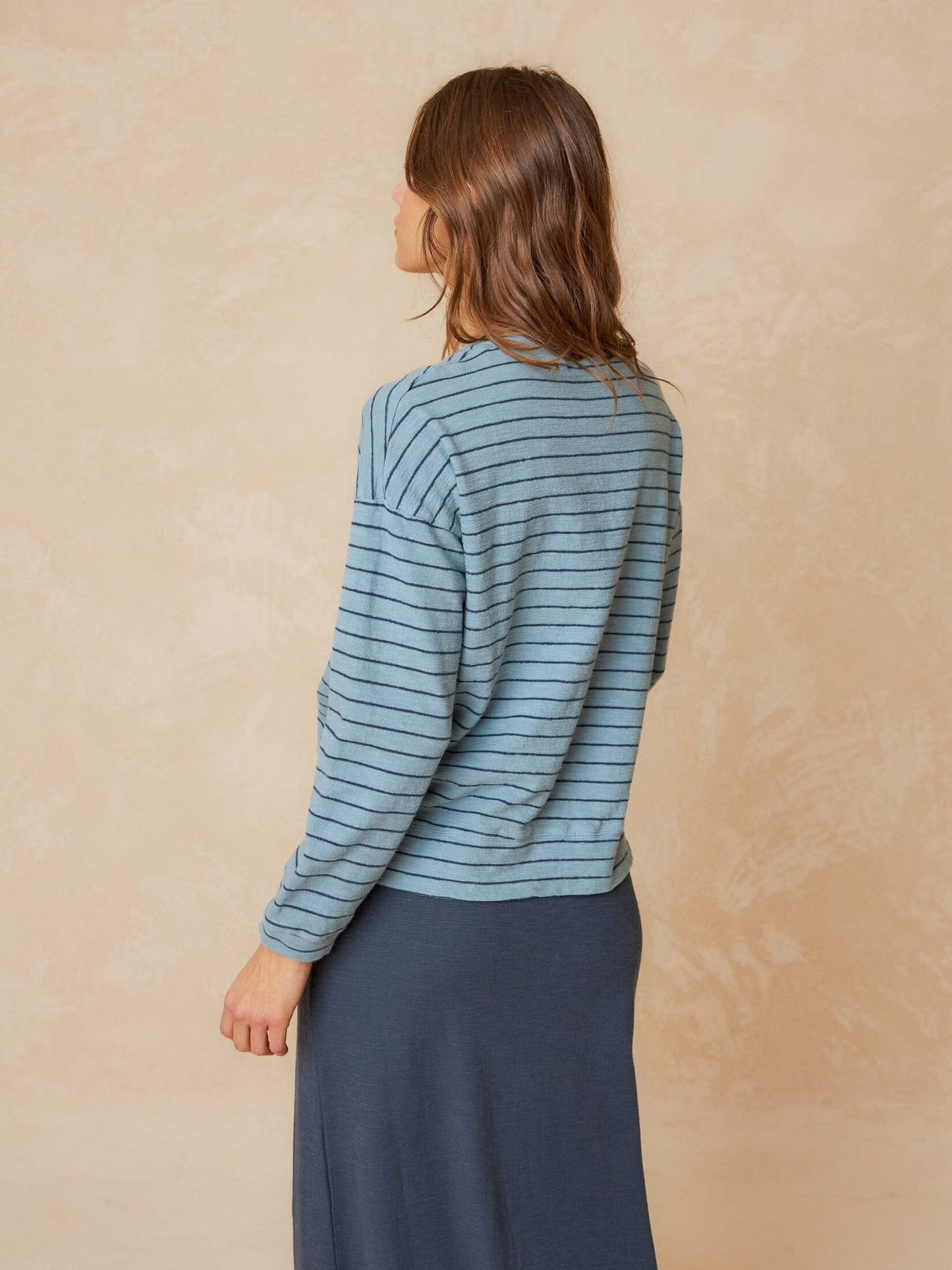 LARA SWEATSHIRT BLUE STRIPES