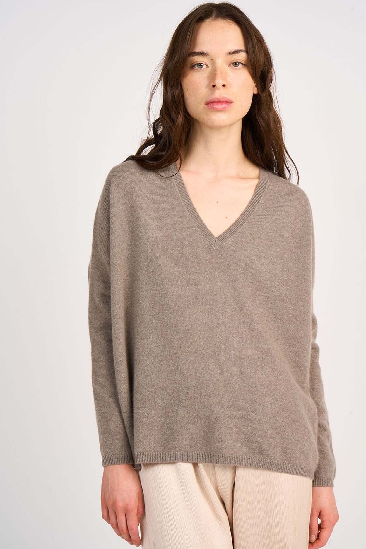 MONJACKOE CASHMERE SWEATER MINK