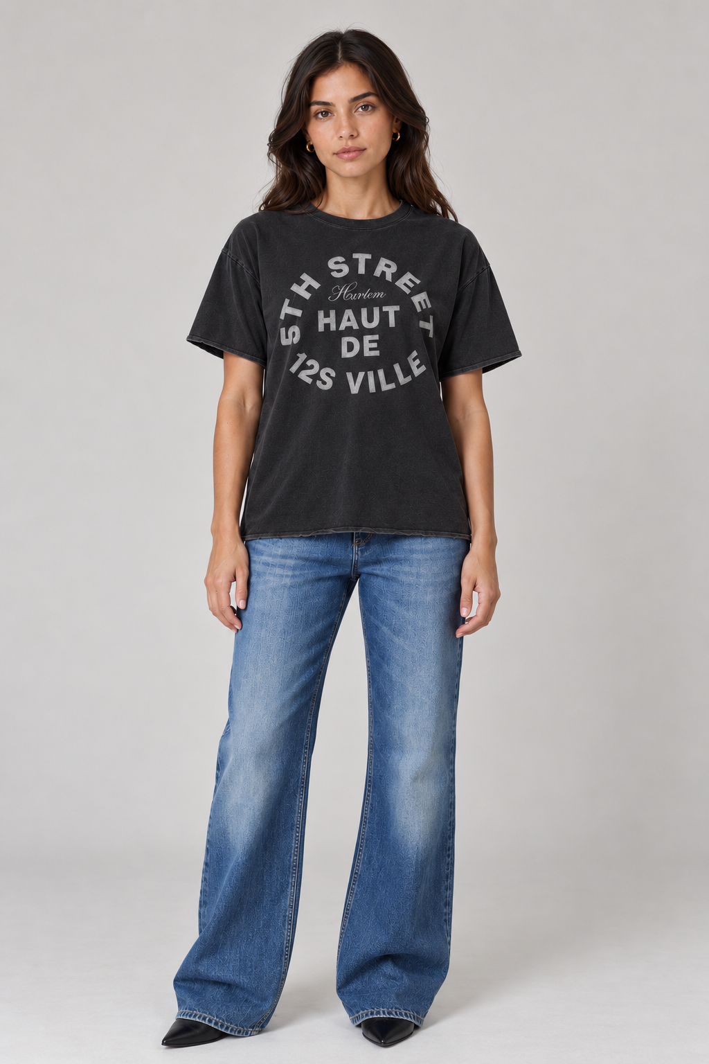 125th Street T-Shirt Pirate Black