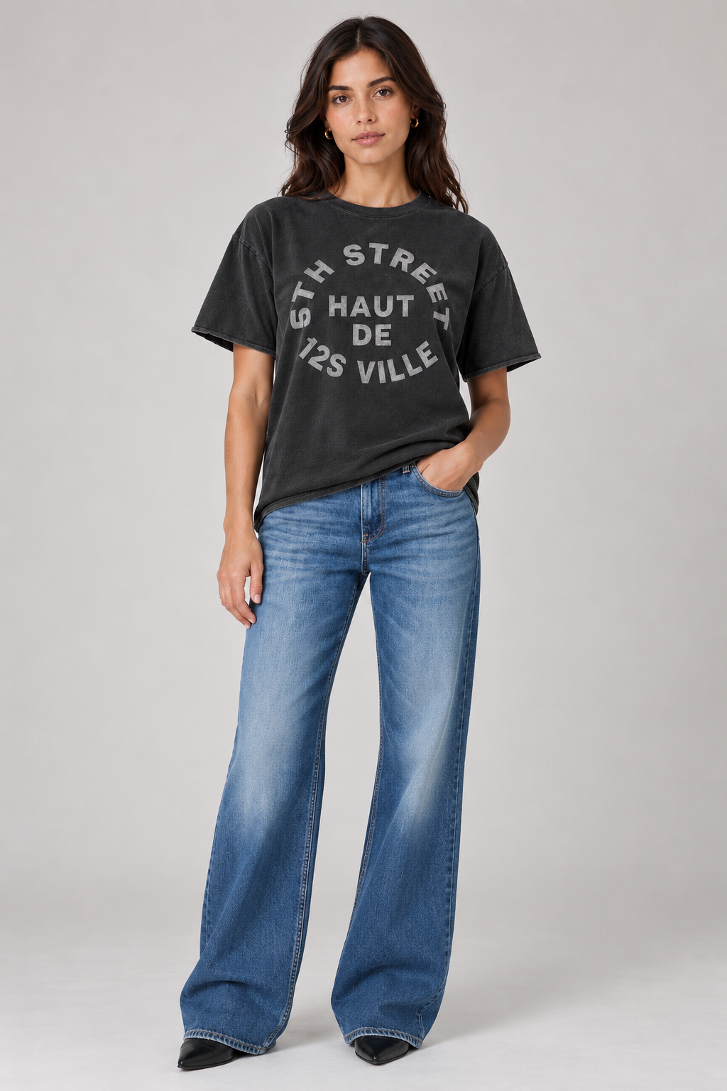 125th Street T-Shirt Pirate Black