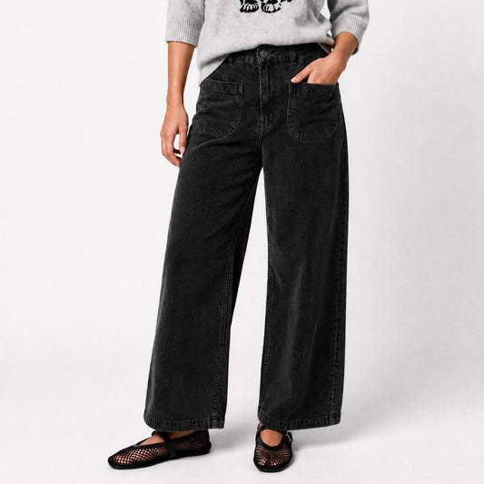 Lucia Corduroy Pants Dark Grey – FIVE Paris