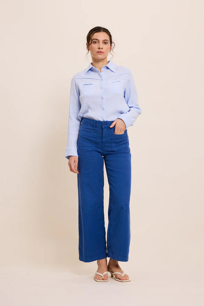 LUCIA PANTS WAVE BLUE