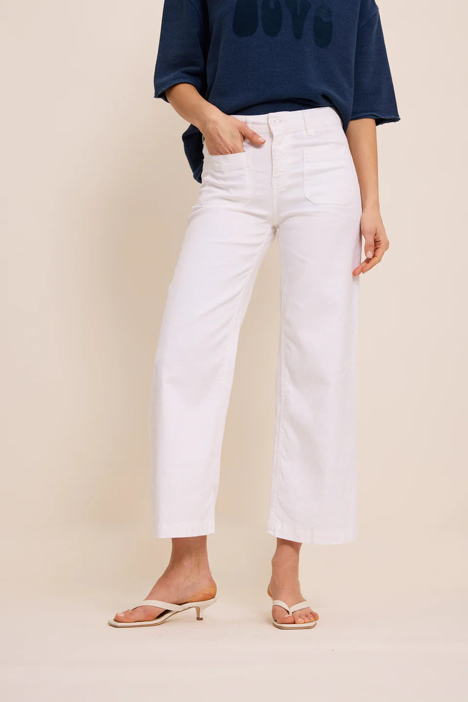 Lucia Pants Navy White