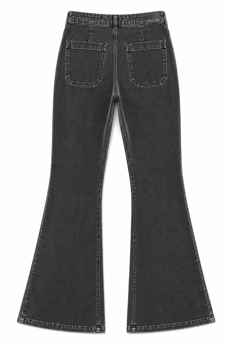 Luna Corduroy Flare Pants Dark Grey – FIVE Paris