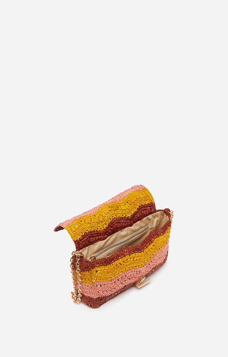 RAFFIA MOON BAG