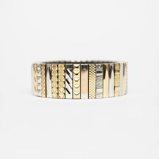 SIG 18 Mix Bracelet Gold & Silver – Sigal Paris