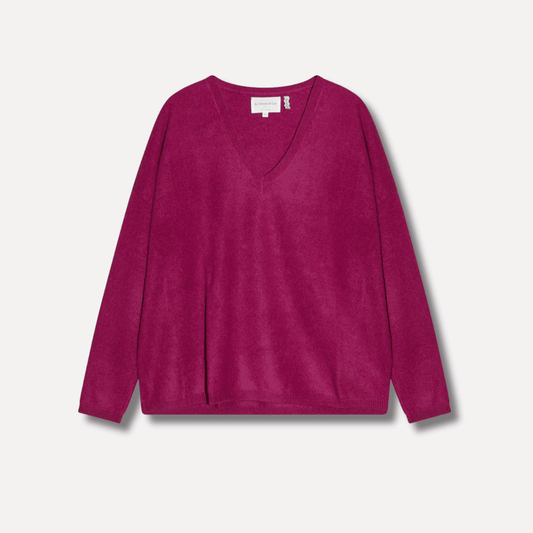 MONJACKOE CASHMERE SWEATER PRUNE