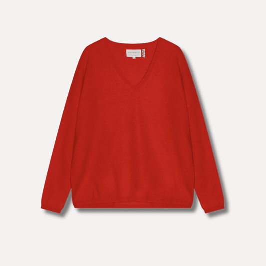 MONJACKOE CASHMERE SWEATER BRICK