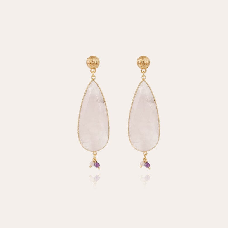 PINK QUARTZ DROP EARRINGS