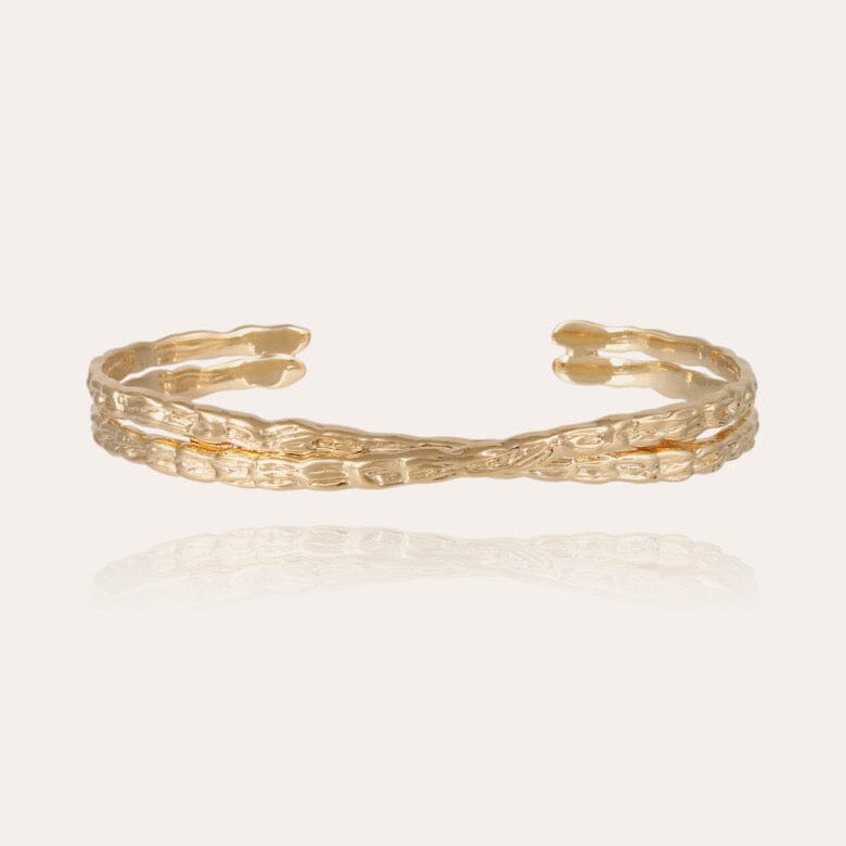 LIANE CROSSED BRACELET GOLD