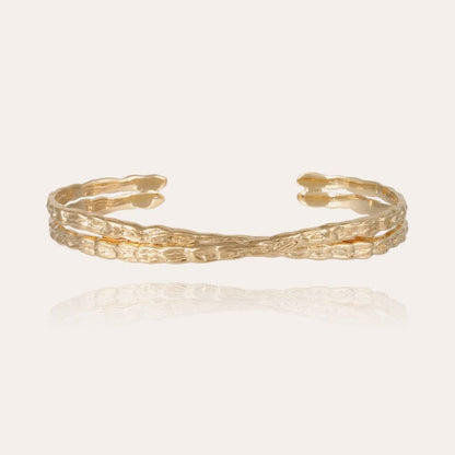 LIANE CROSSED BRACELET GOLD