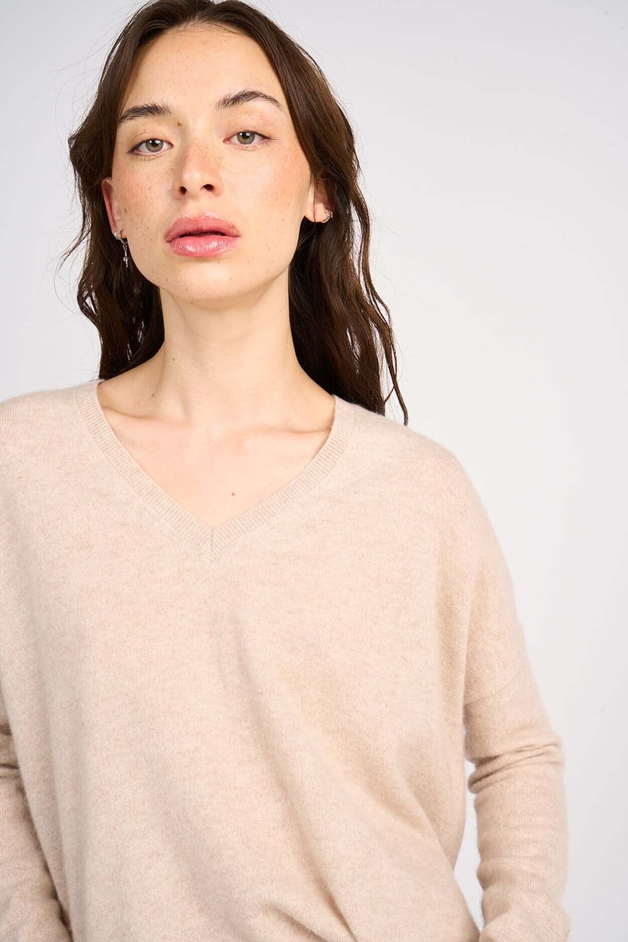 MONJACKOE CASHMERE SWEATER BEIGE