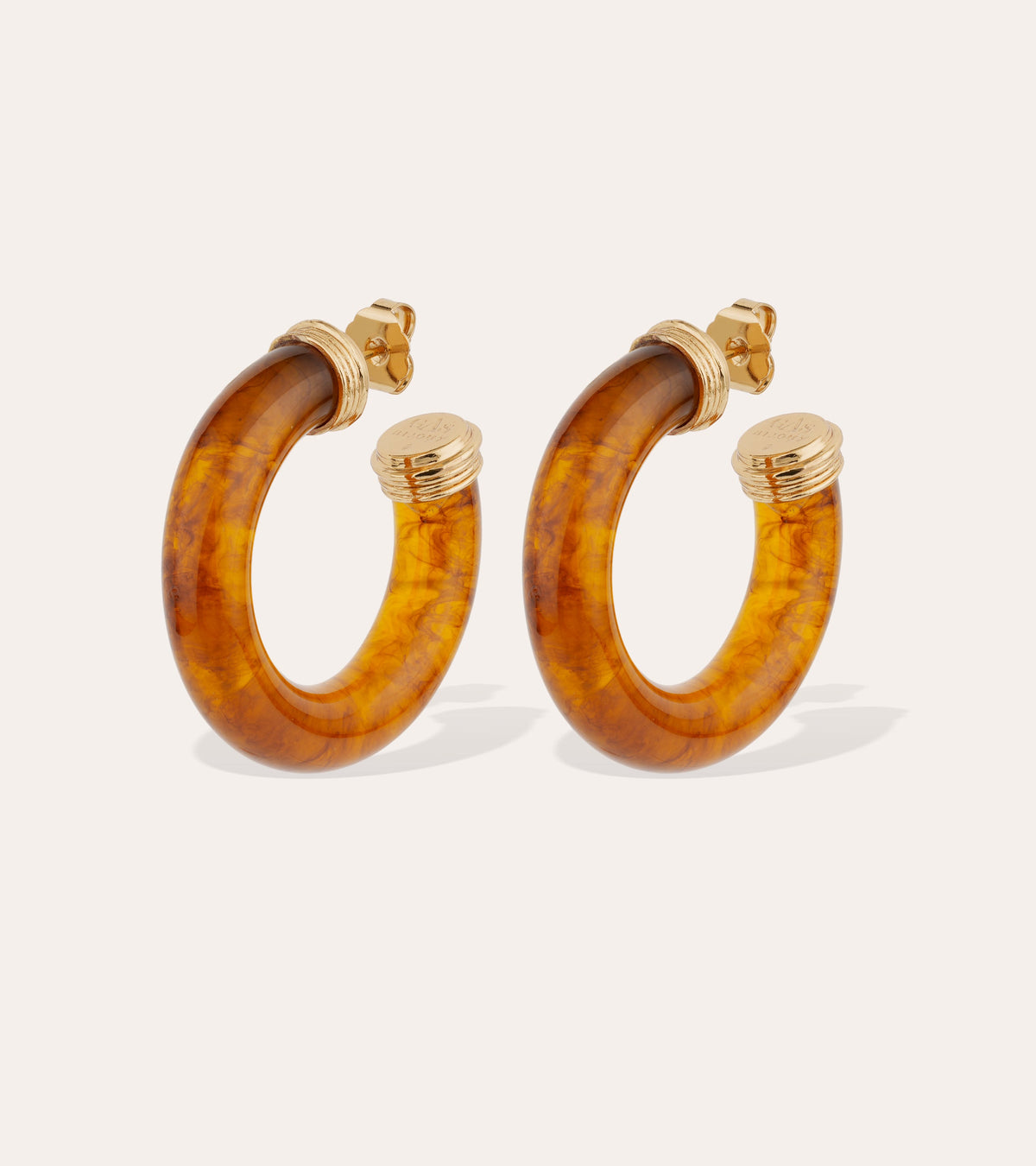 Turner Acetate Hoop Earrings Tortoise