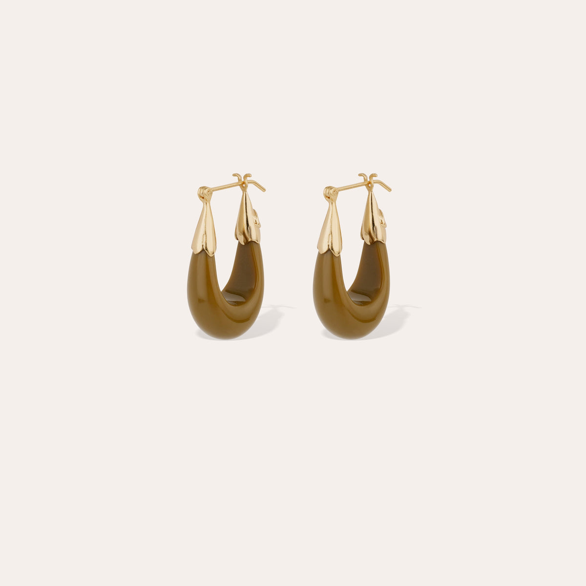 Ecume Small Earrings Khaki