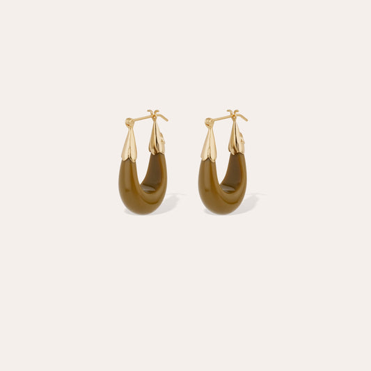Ecume Small Earrings Khaki