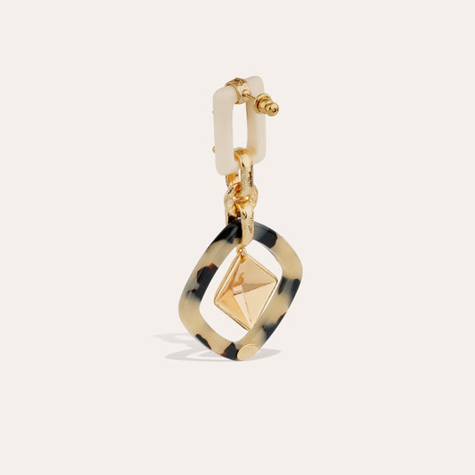 Escale Small Earrings Ivory & Tortoise