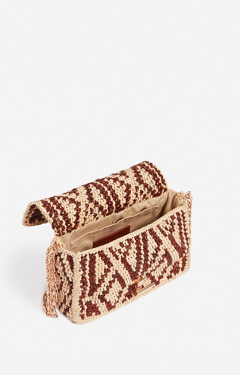 RAFFIA NANO MOON BAG