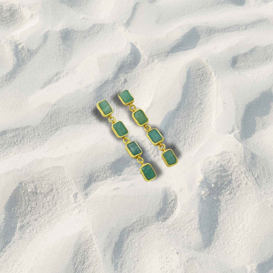 AMELIA EARRINGS AMAZONITE