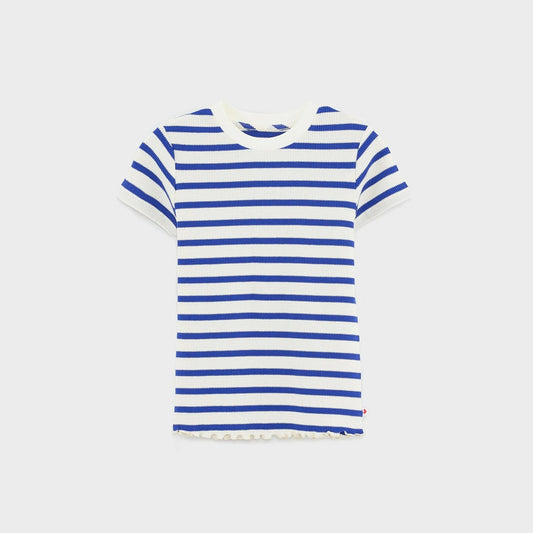 AVELI T-SHIRT BLUE STRIPES