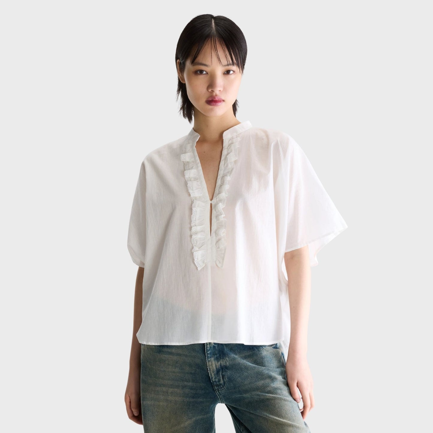 Dahlia Blouse White