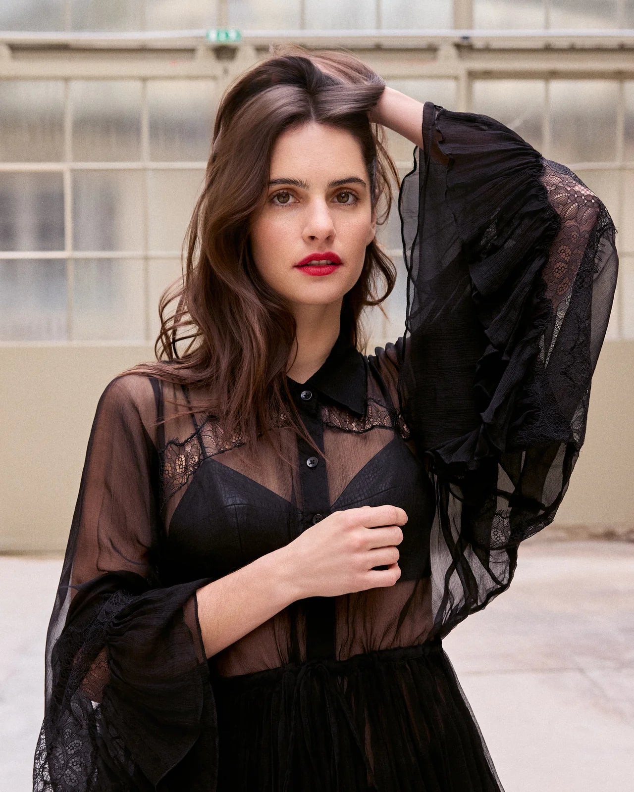 Deccala Blouse Charcoal