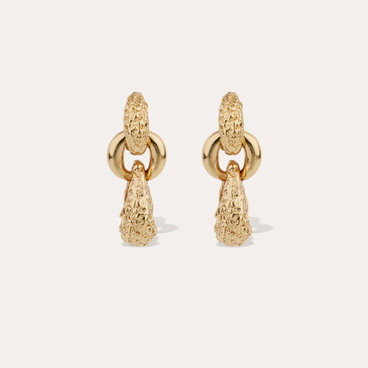 Mira 3 Gold Earrings