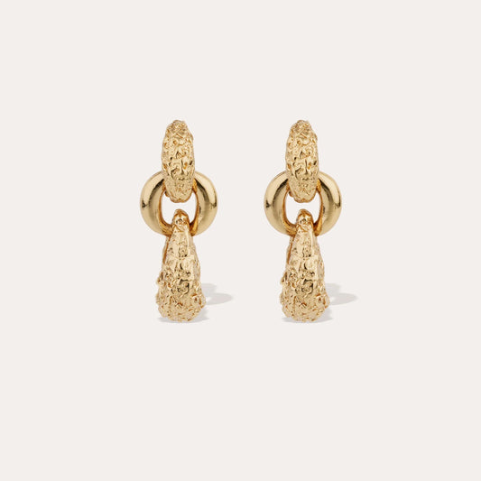 Mira 3 Gold Earrings