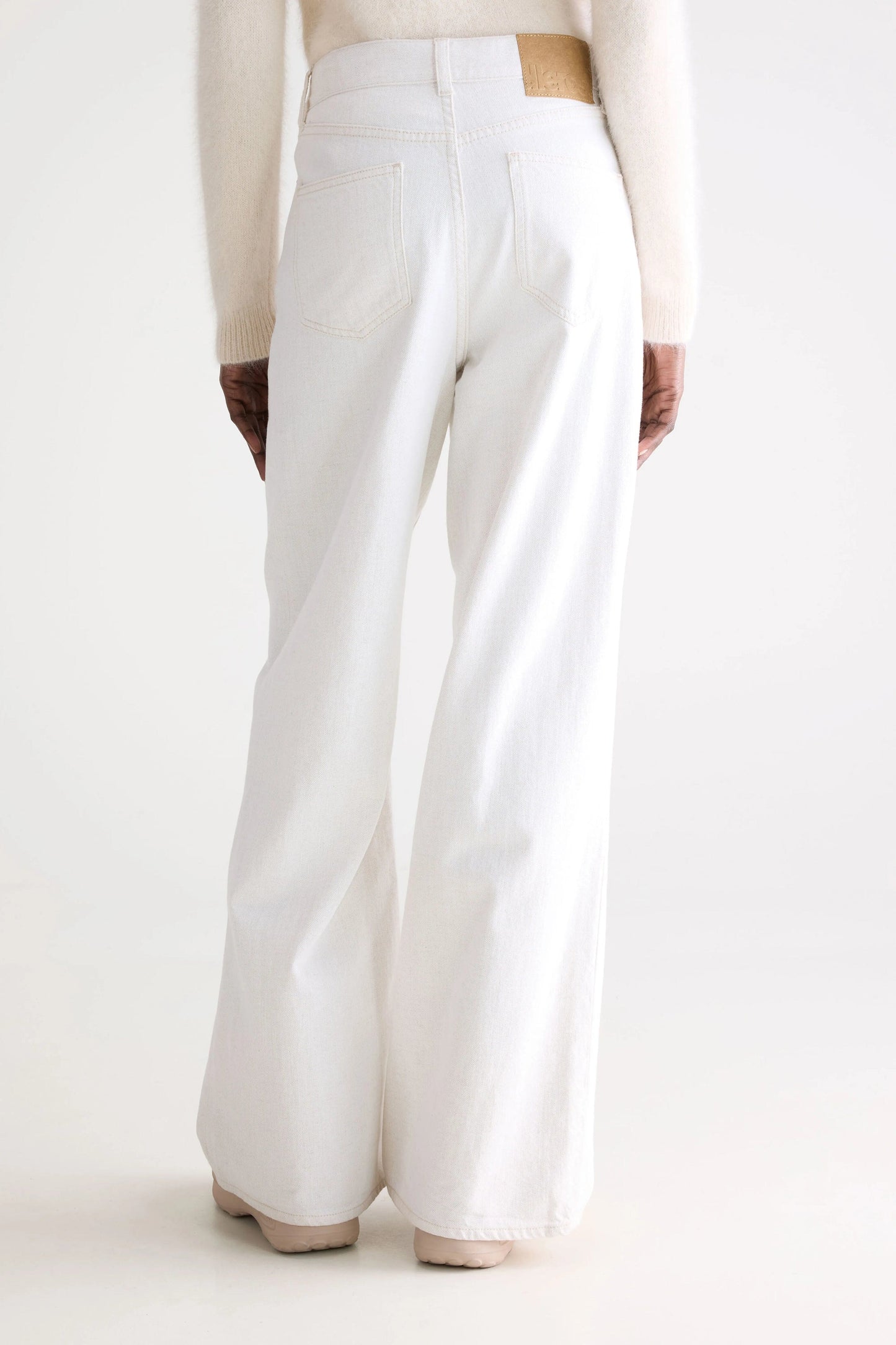 PARTHE JEANS WHITE DENIM