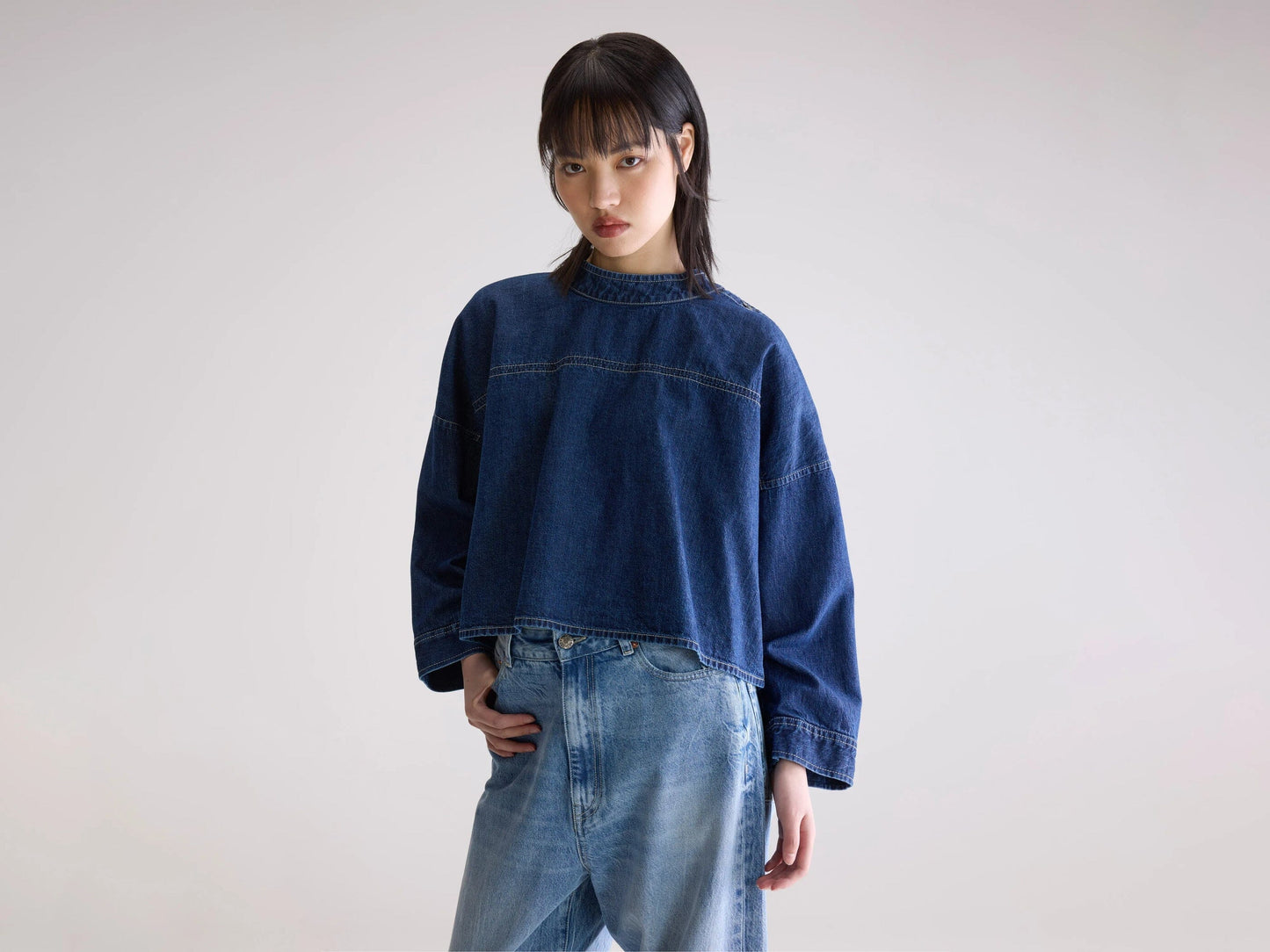 WALDO DENIM BLOUSE