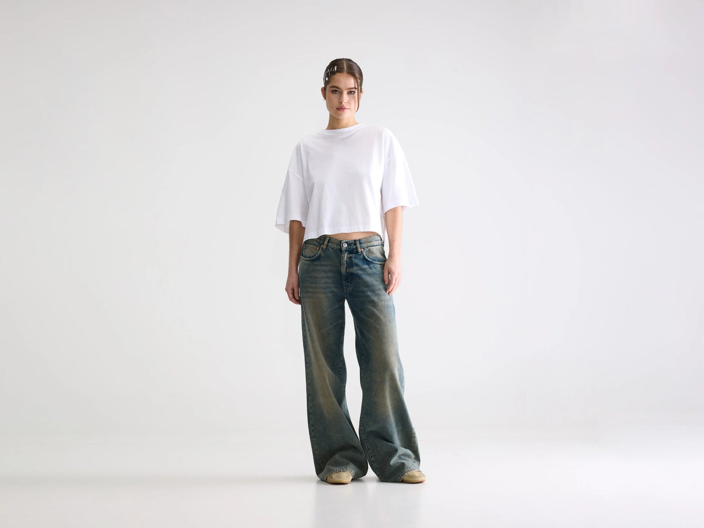 Kansas Wide Jeans Dusty Blue
