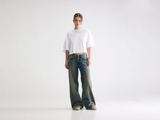 Kansas Wide Jeans Dusty Blue