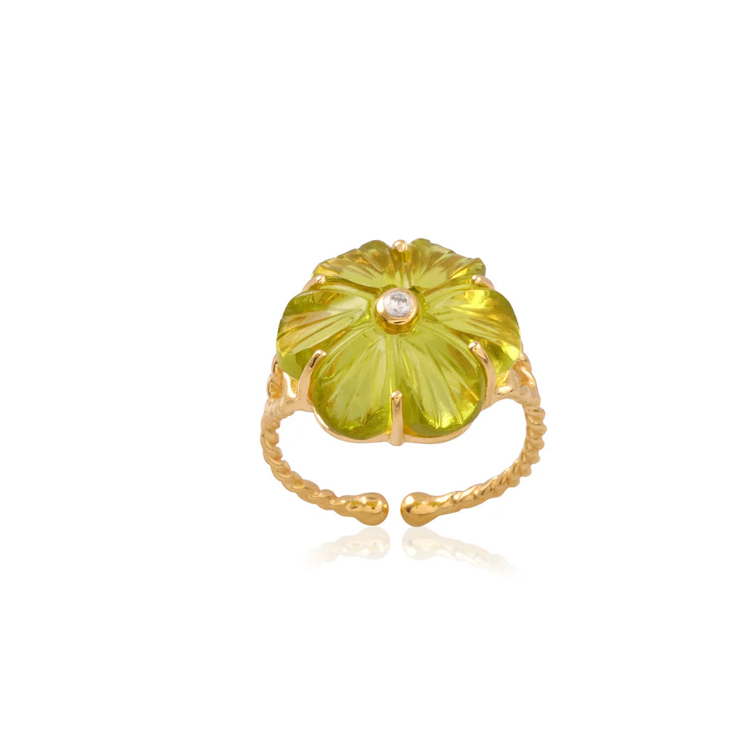 IRIS RING GREEN PERIDOT