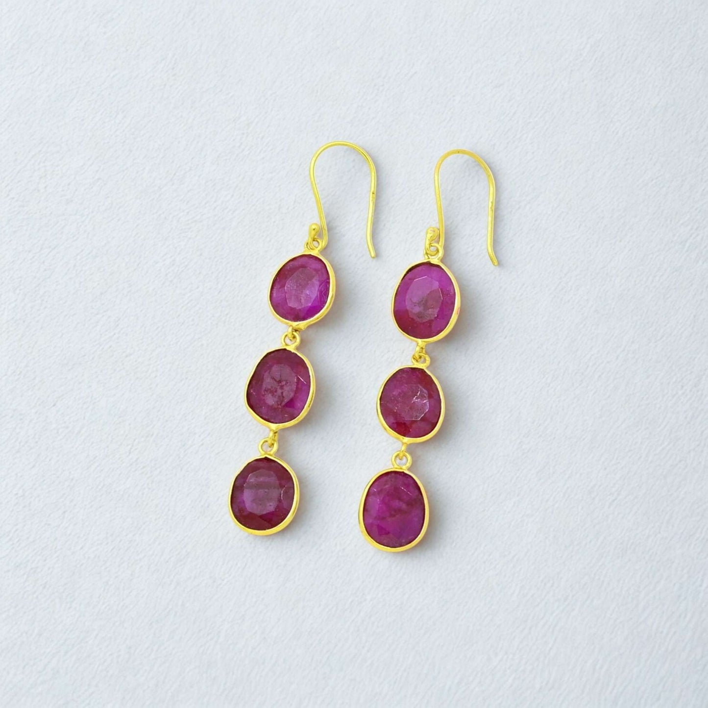 Cherry Earrings Sillimanite