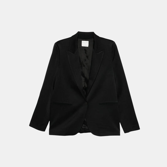 CREPE BLAZER 14059 BLACK