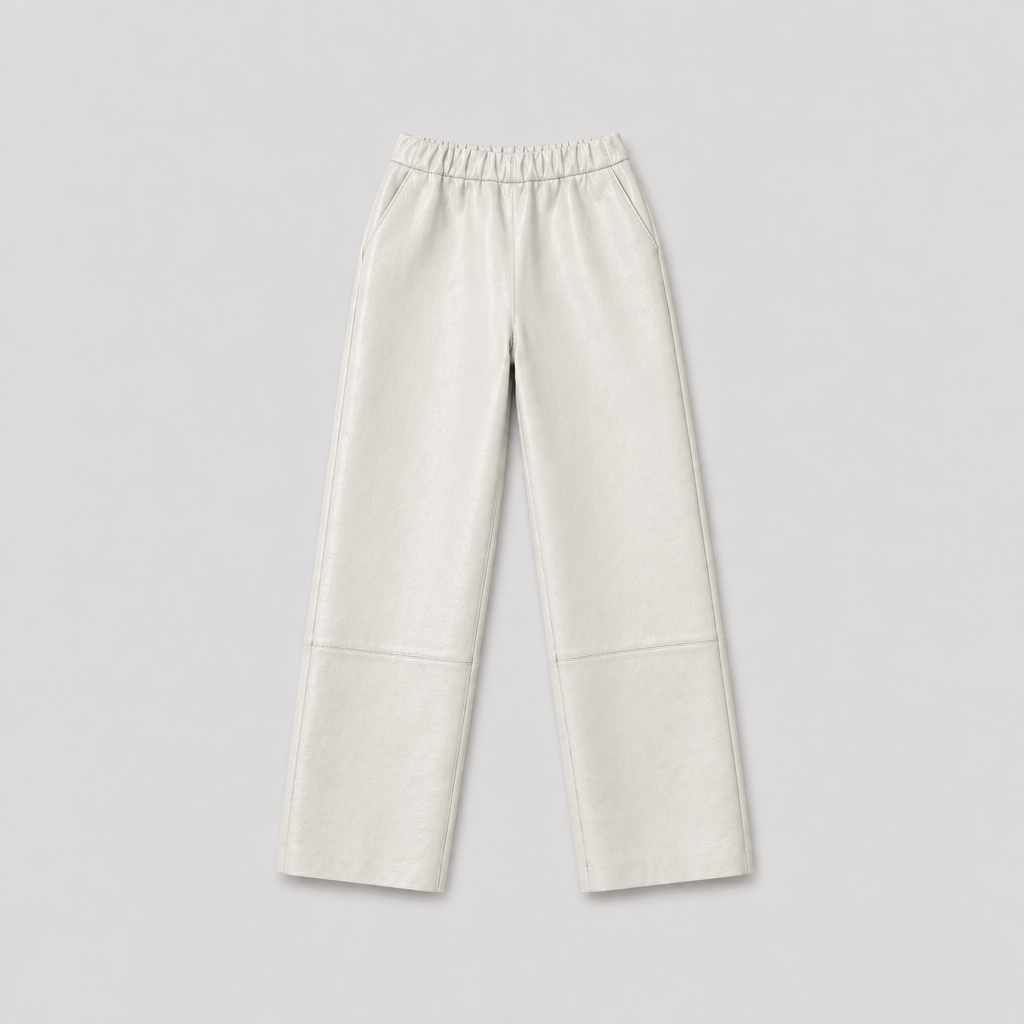 Sarah Leather Pants Eggshell – Serge Pariente