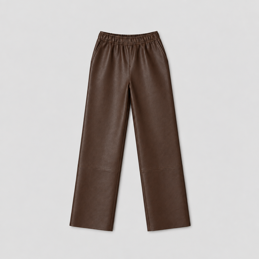 Sarah Leather Pants Brown – Serge Pariente
