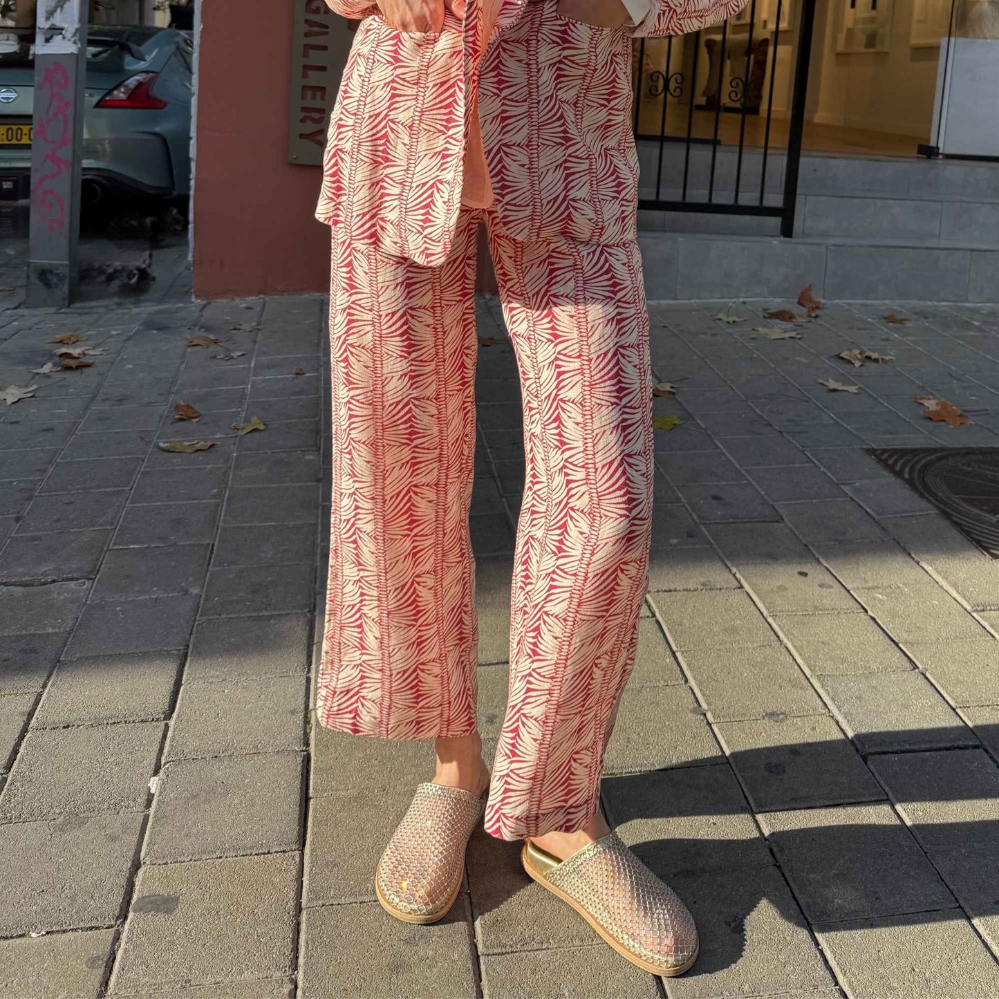 PANTERO PANTS PINK PRINT