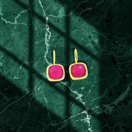 Dolce Earrings Pink Onyx
