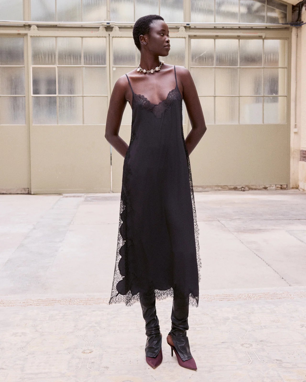 Balma Dress Charcoal