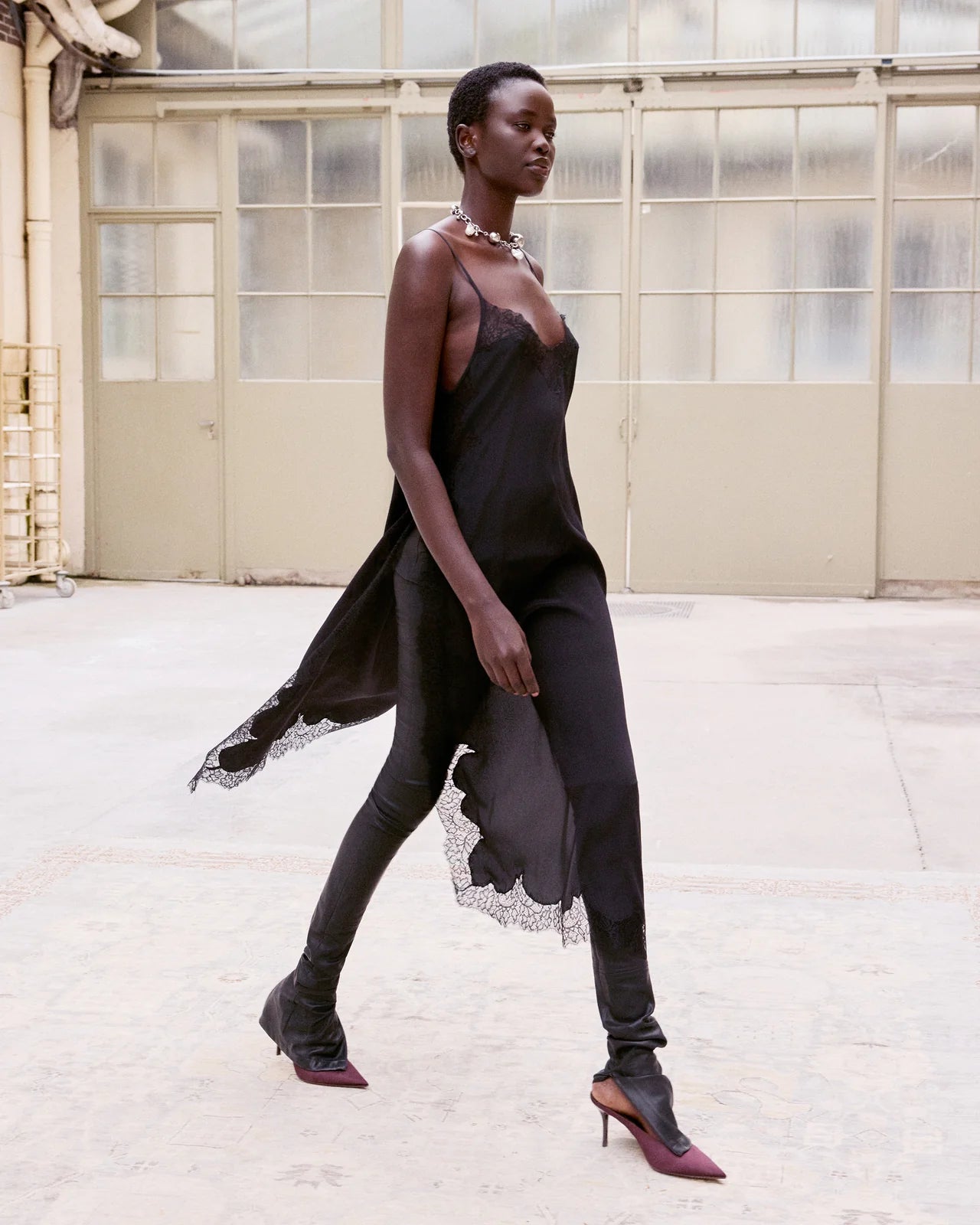 Balma Dress Charcoal