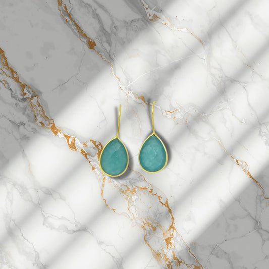 Drop Earrings Blue