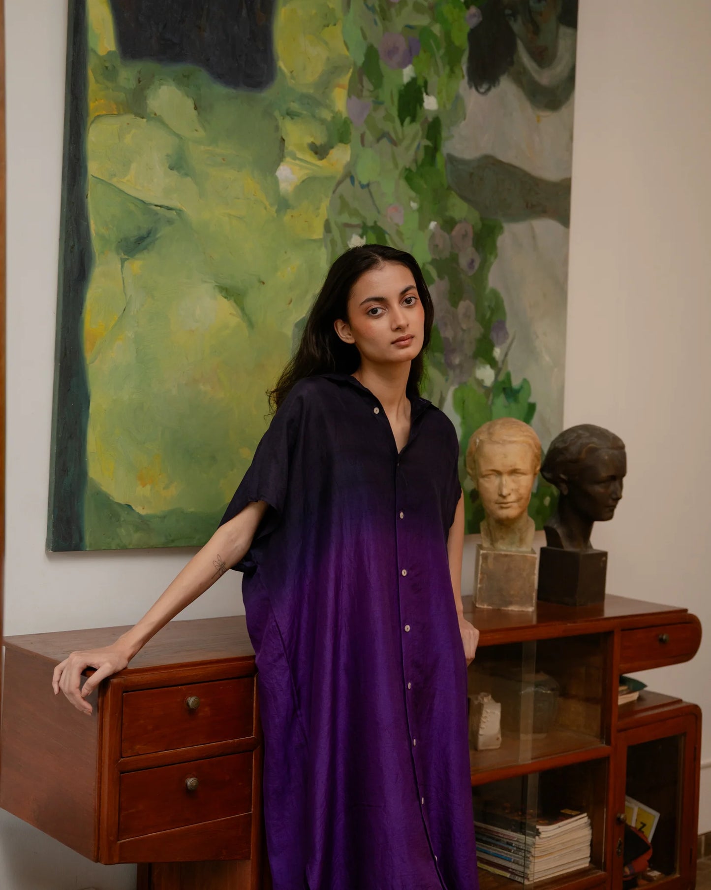 Sarah Dress Purple Ombre