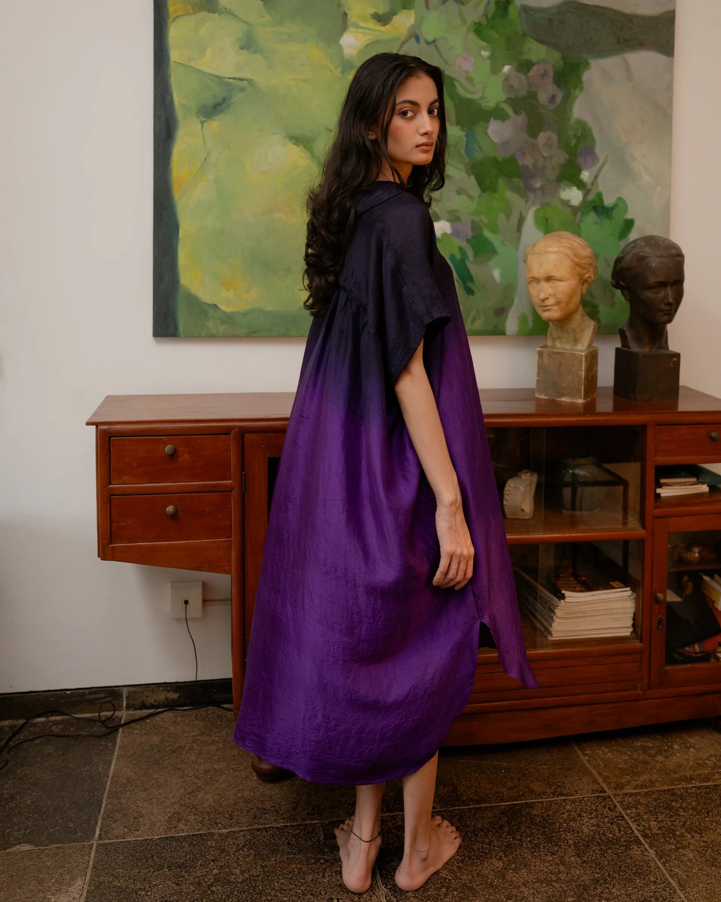 Sarah Dress Purple Ombre
