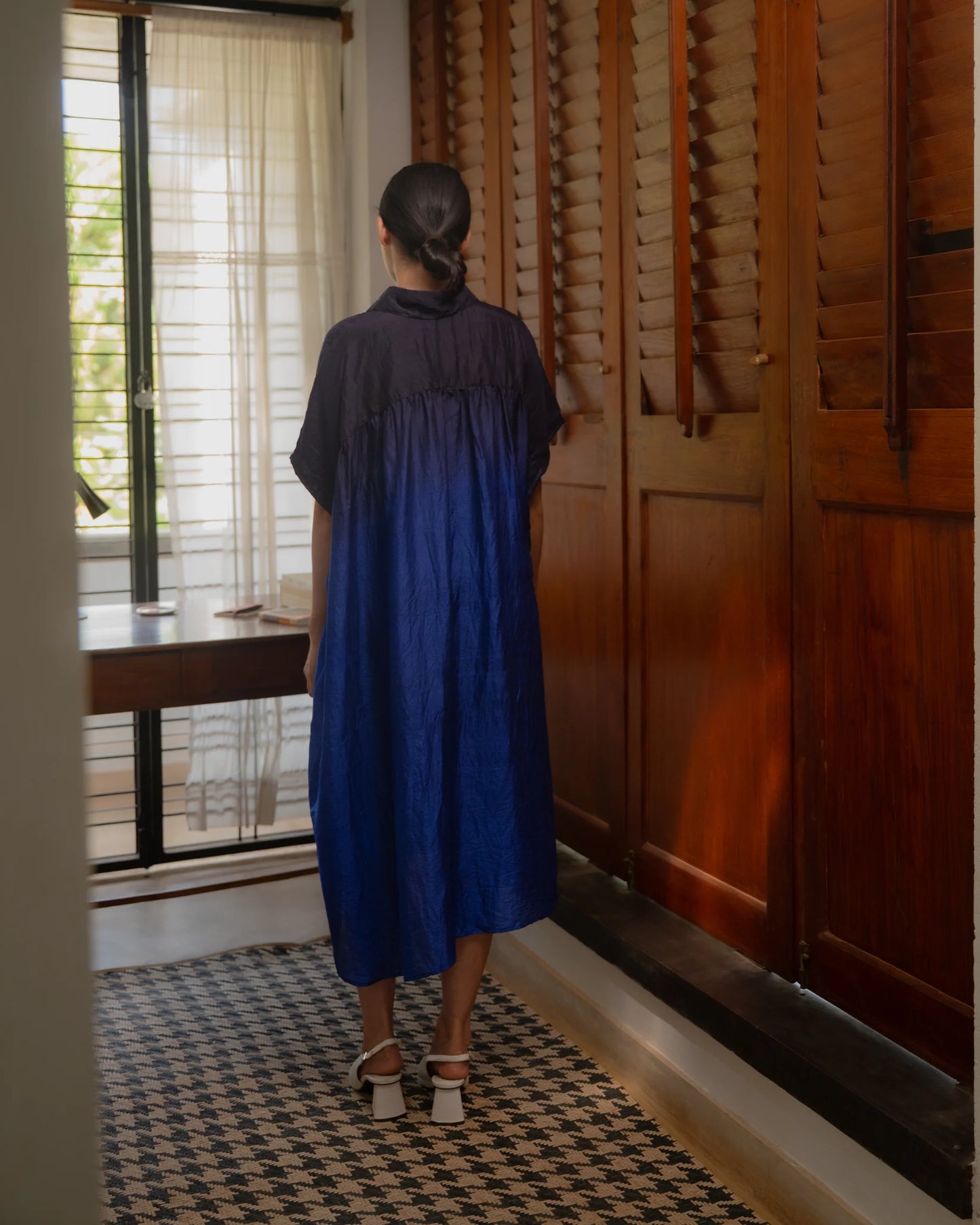 Sarah Dress Navy Ombre