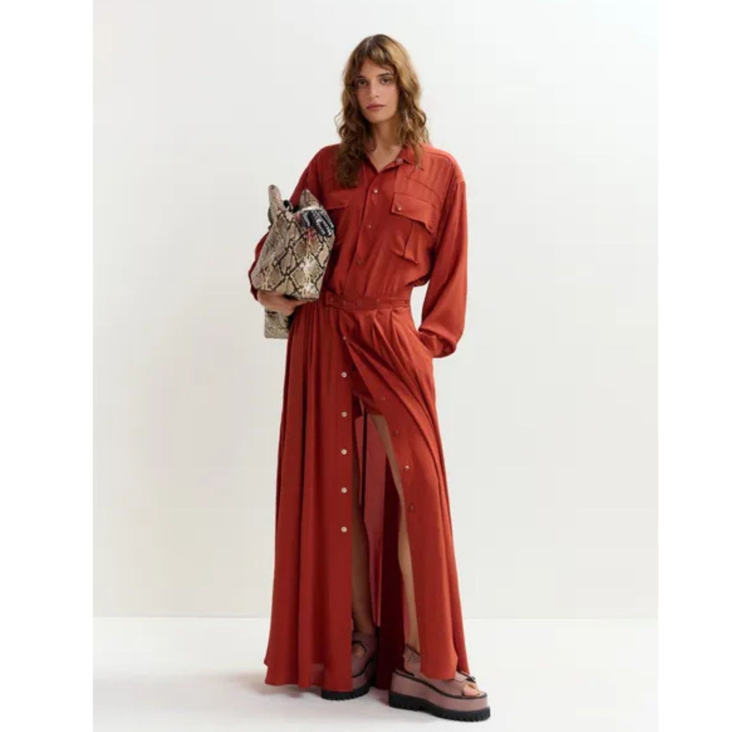 Jebba Maxi Dress And Playsuit Rust